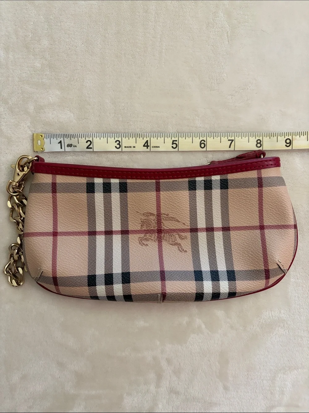 Burberry Haymarket Check Clara Pochette - Picture 7 of 8